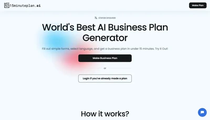 15minuteplan.ai screenshot