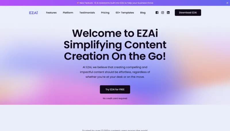 EZAI App screenshot