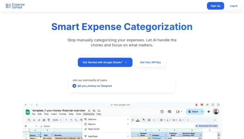 Expense Sorted screenshot