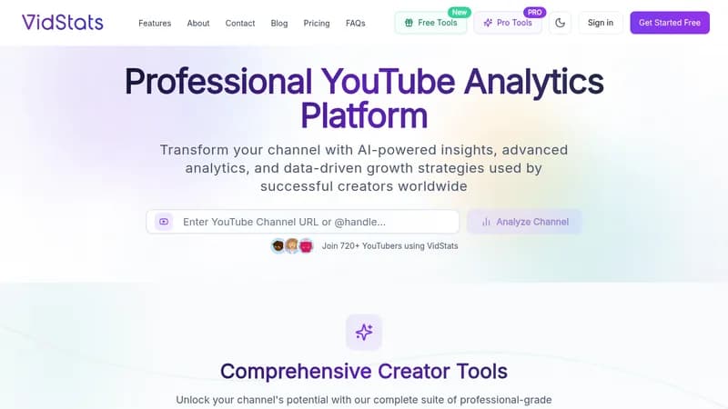 vidstats website