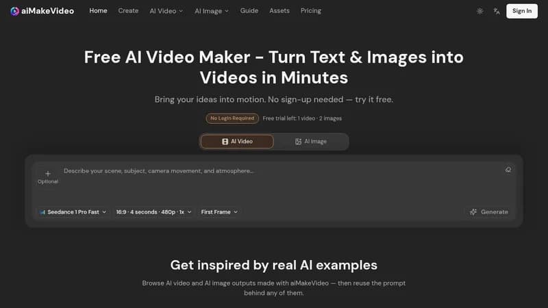 aimakevideo website