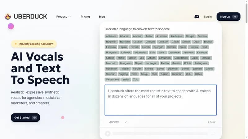 uberduck website