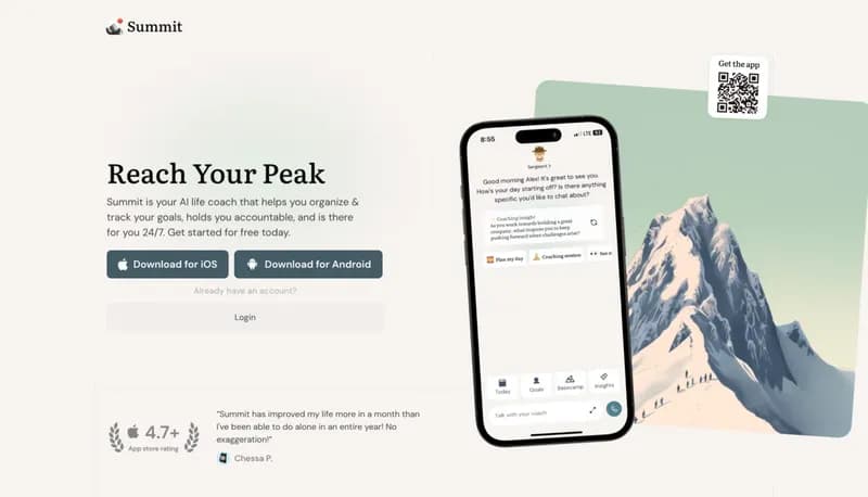 Summit: AI Life Coach screenshot