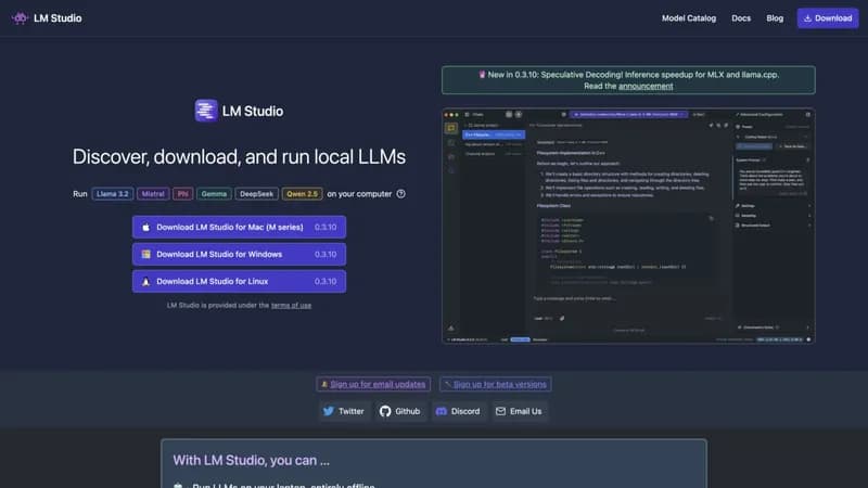 LM Studio screenshot