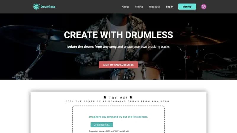 Drumless screenshot