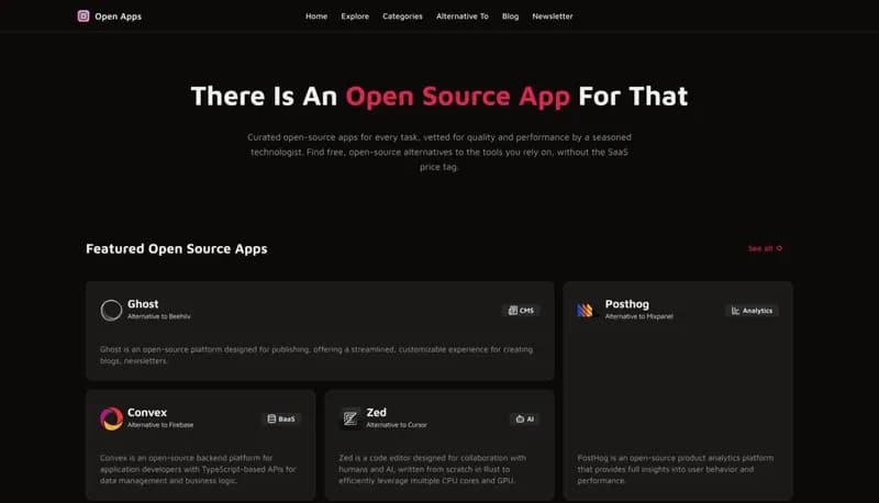 Open Apps screenshot