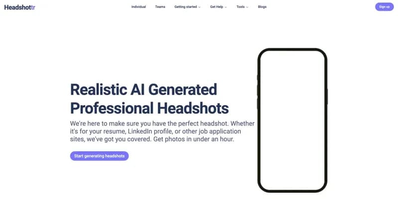 Headshottr screenshot