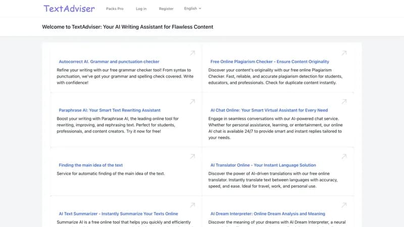 TextAdviser screenshot