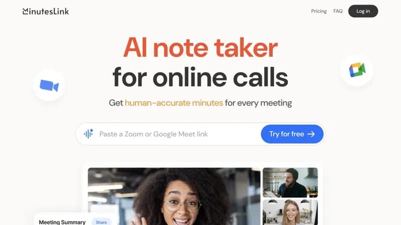 MinutesLink screenshot