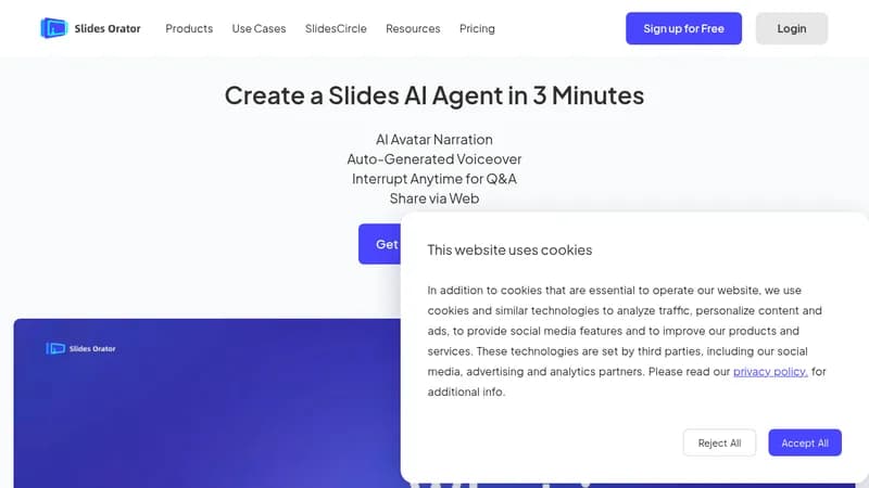 slides orator website