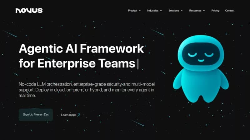 Novus I Agentic AI Framework screenshot