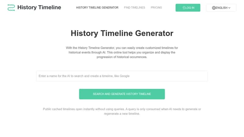 history timeline generator website