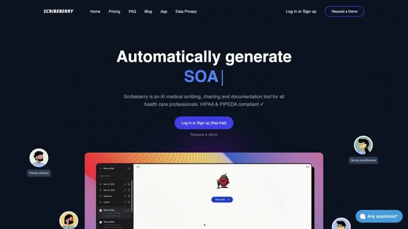 Scribeberry screenshot