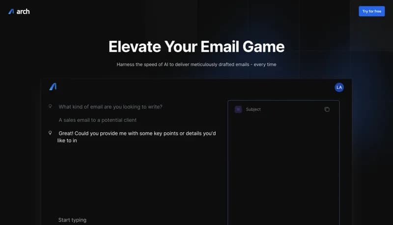 Arch screenshot