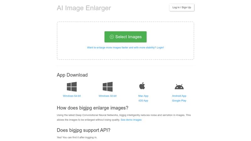 bigjpg website