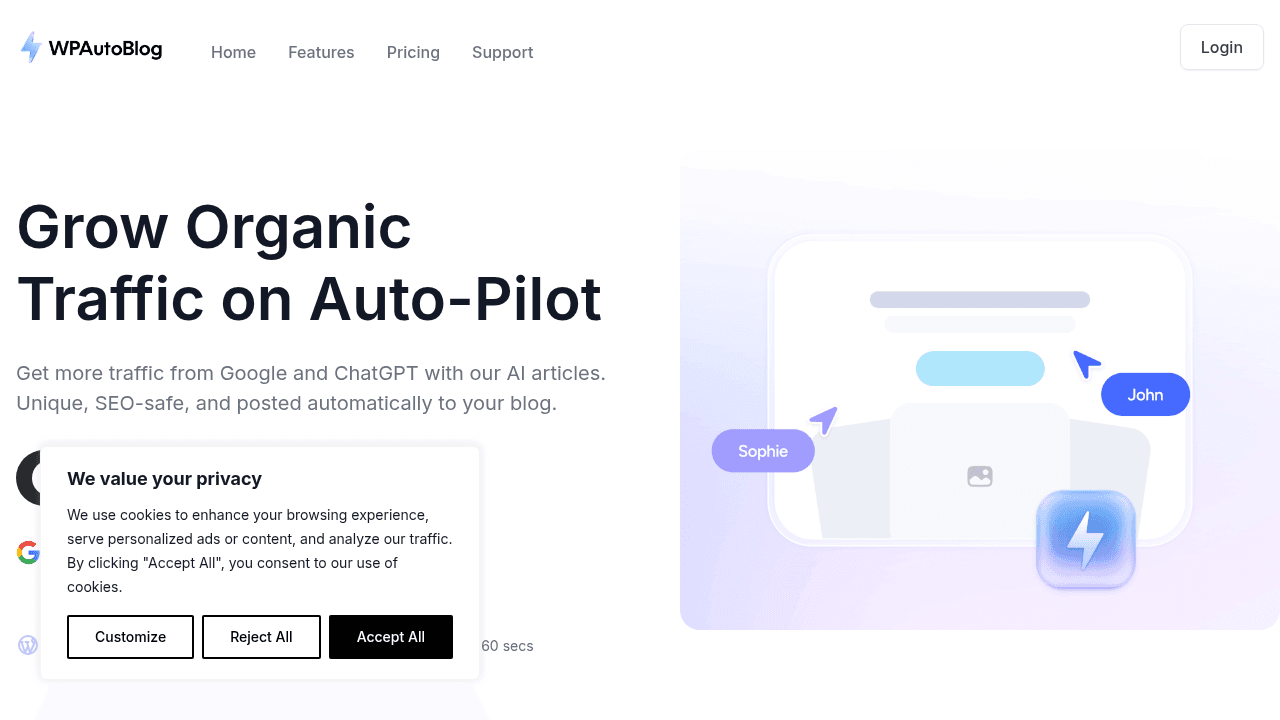 wpautoblog website