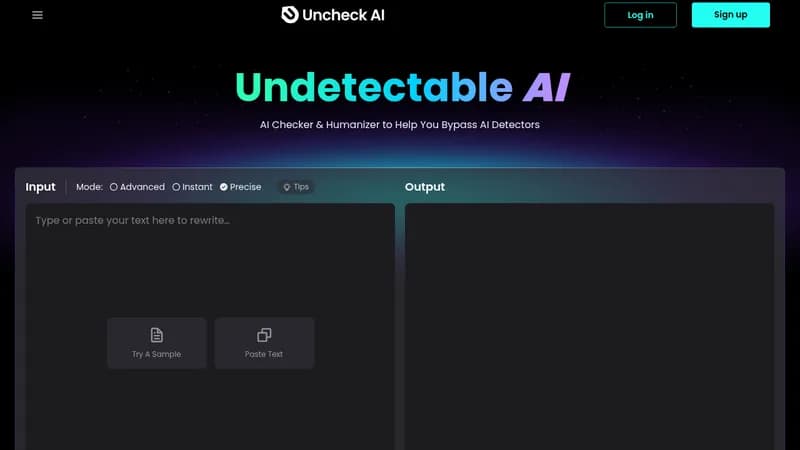 uncheck ai website