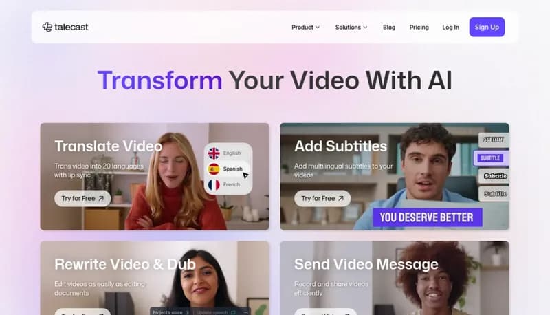 Talecast screenshot