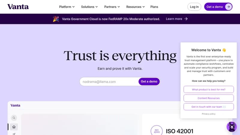 vanta website