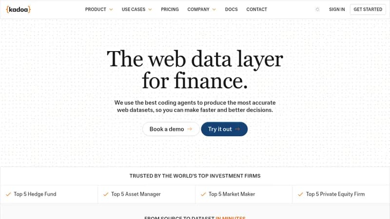 kadoa website