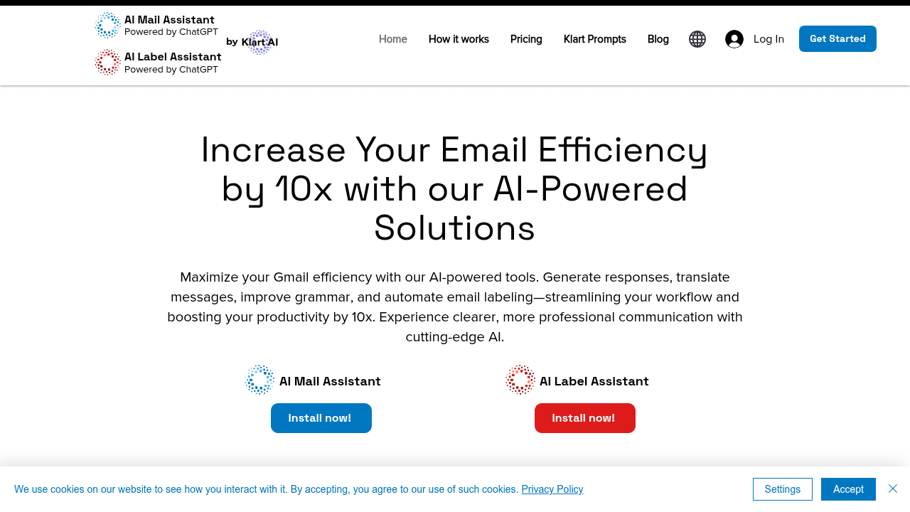 ai mail assistant website