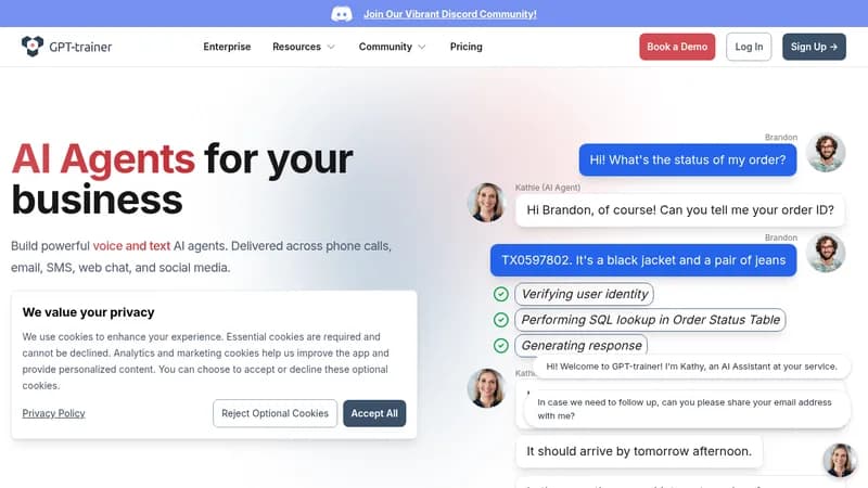 gpt-trainer website
