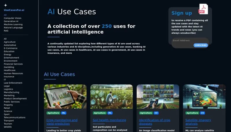 Use Cases For AI screenshot