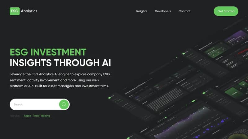 esg analytics website