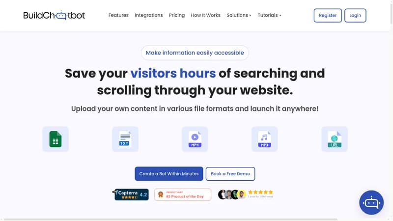 build chatbot website