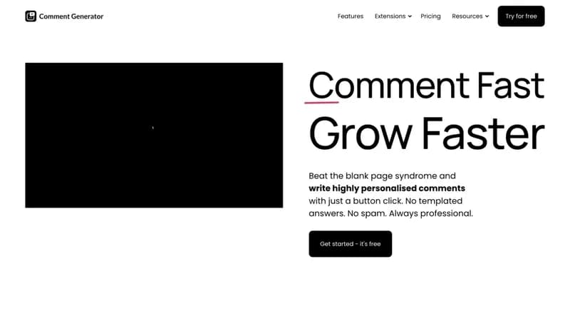 Comment Generator screenshot