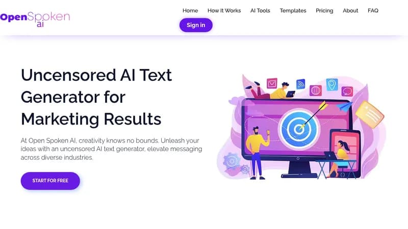 open spoken ai website