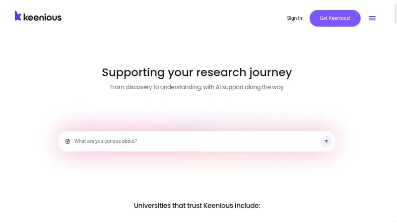 keenious website