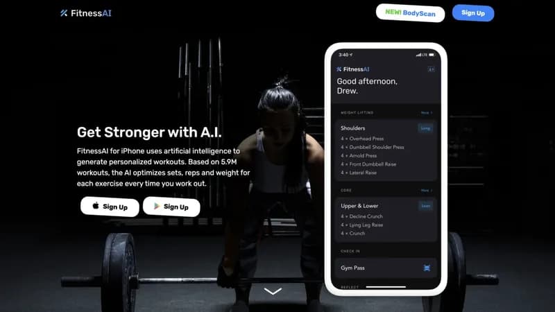 FitnessAI screenshot