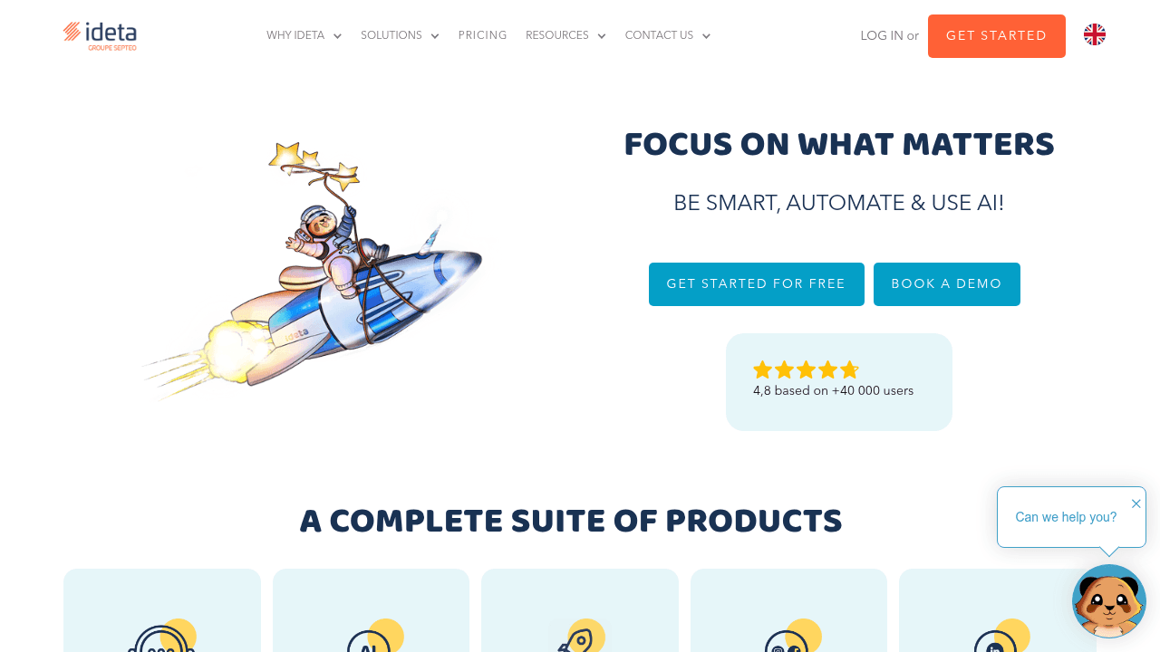 ideta website