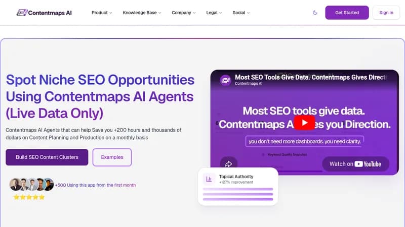 contentmaps ai website
