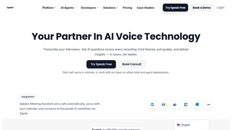 speak website
