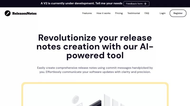 ReleasesNotes screenshot