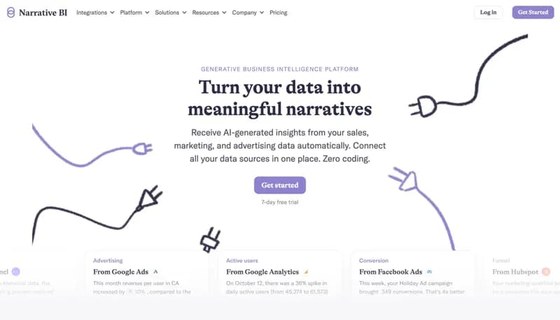 Narrative BI screenshot