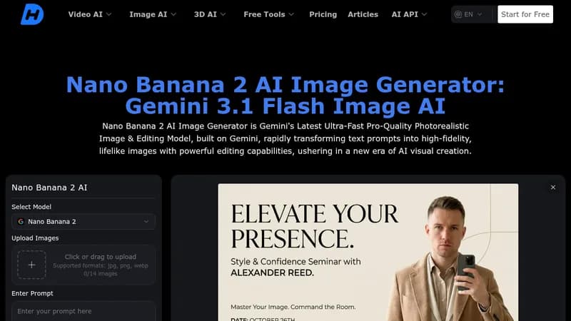 nano banana 2 ai image generator website