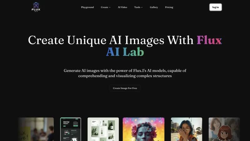Flux AI Lab screenshot