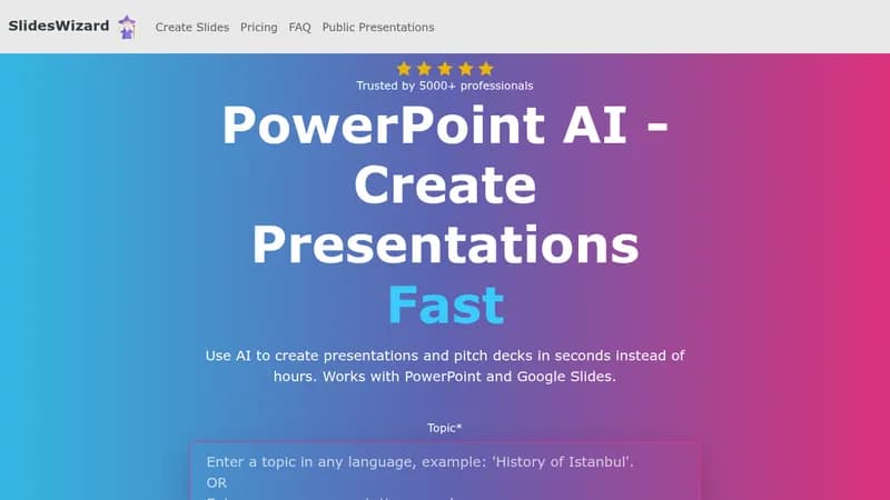 slideswizard website
