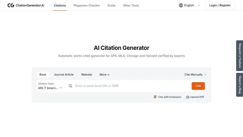 ai citation generator website