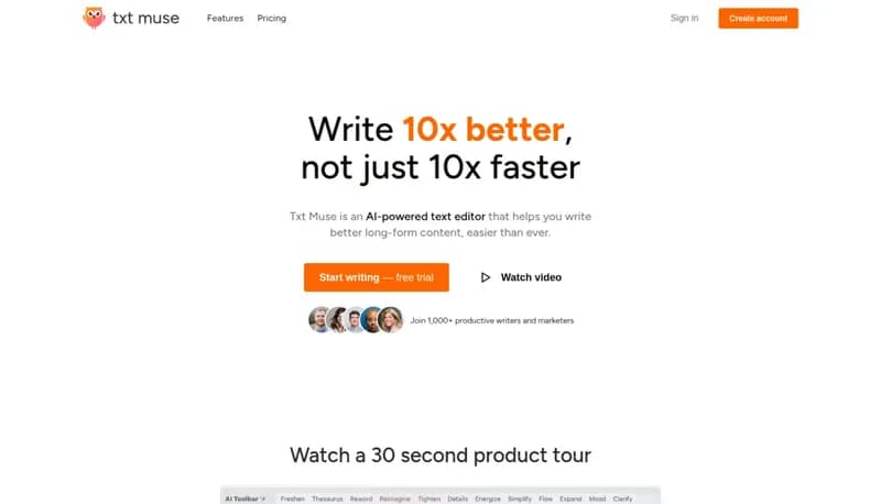 Txt Muse screenshot