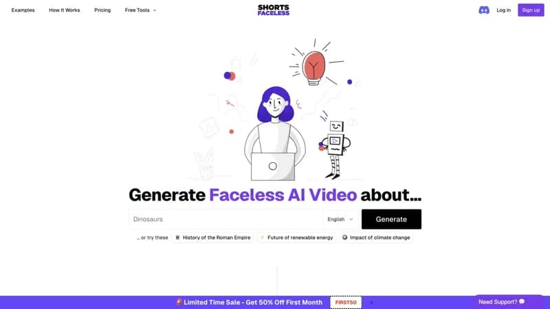 ShortsFaceless screenshot