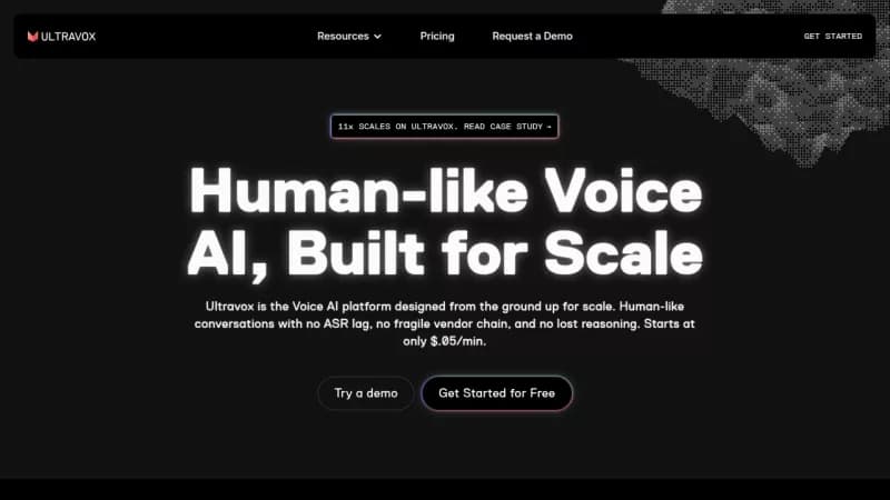 Ultravox.ai screenshot