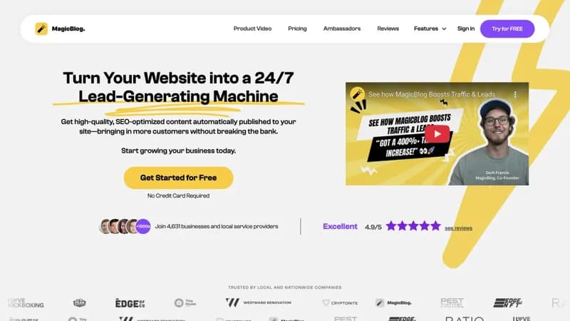 MagicBlog screenshot