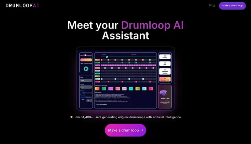 Drumloop AI screenshot