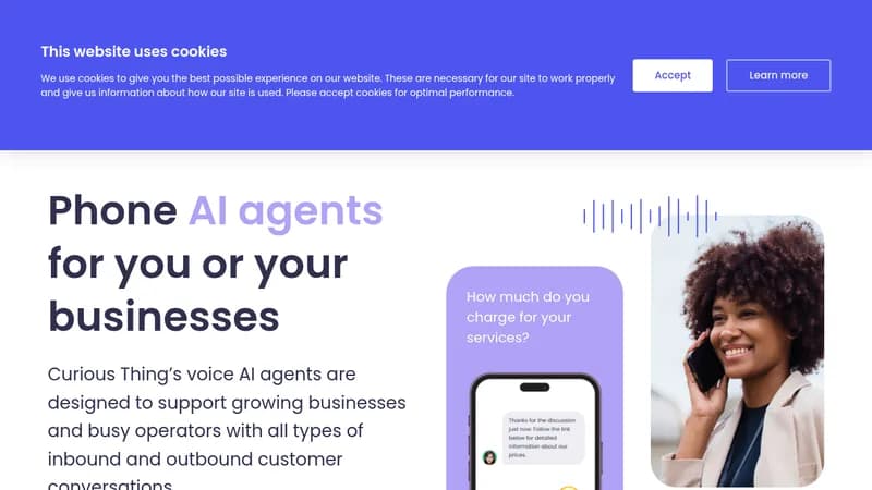 curious thing ai website