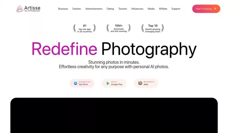 Artisse screenshot