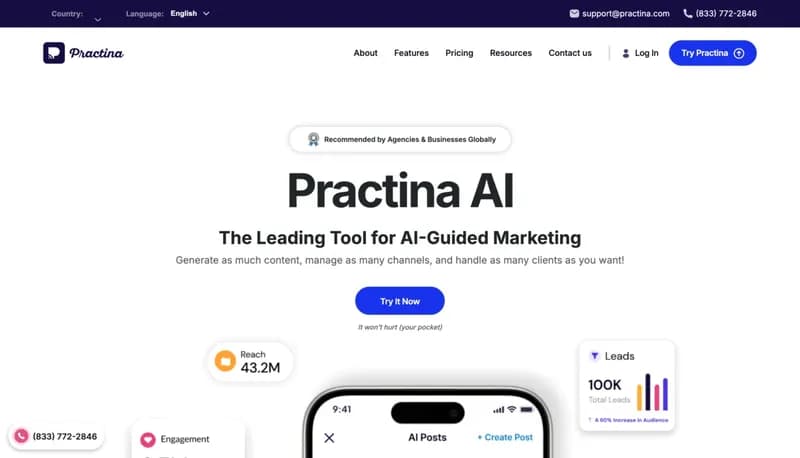 Practina AI screenshot